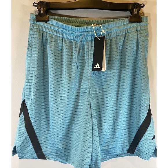 Adidas Select Summer Basketball Shorts Medium Off Teal Green Blue 7” MSRP $45 - Picture 1 of 6